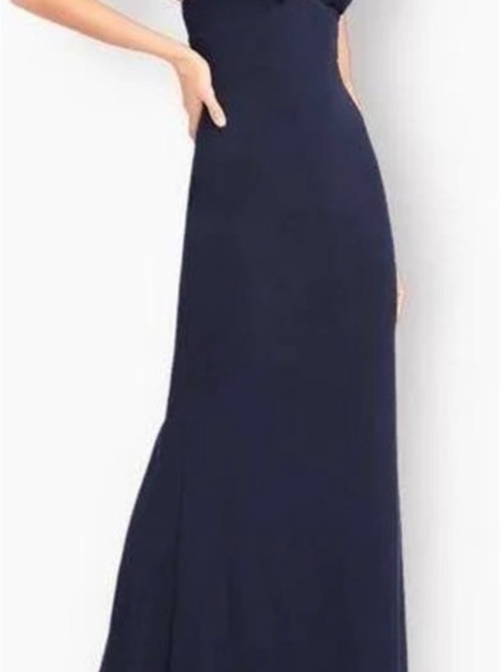 Lulu's Navy Maxi Dress - Sleek Evening Gown